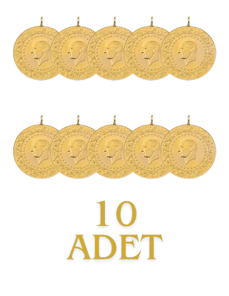 10 Adet Eski Tarihli Çeyrek Altın - 2