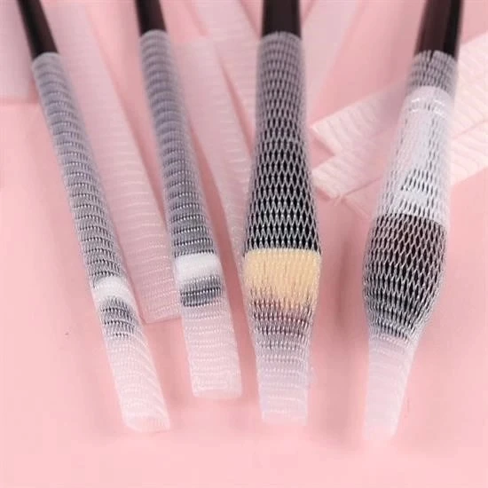 Makyaj Far Allık Kontür Eyeliner Fırça Malzemeleri Ürünleri Koruyucu File Kapak Örgü Kılıf S - 3