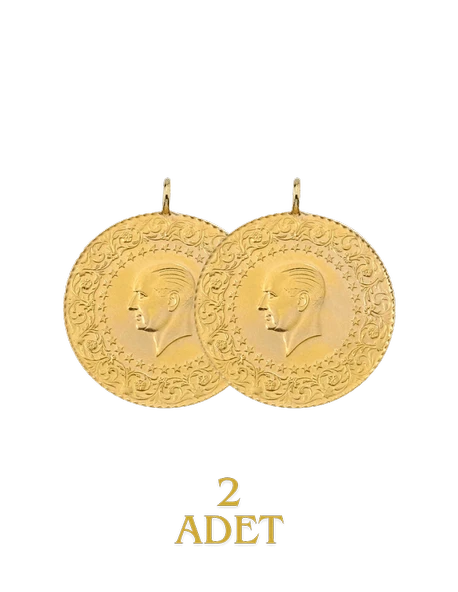 2 Adet Eski Tarihli Çeyrek Altın - 2