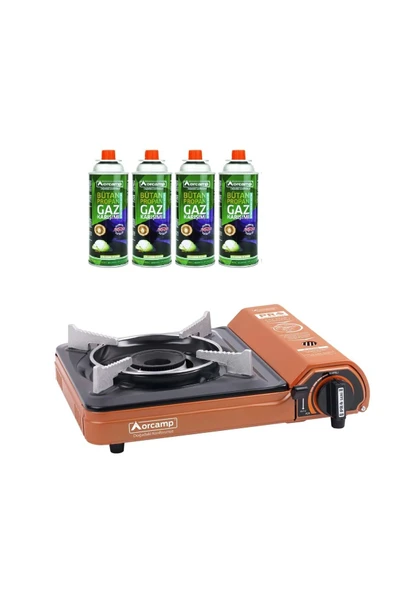 Tekli Portatif Ocak Köşeli Turuncu Ck-505/t Kts-227 Kartuş 4 Adet ürün görseli