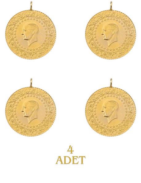 4 Adet Eski Tarihli Tam Altın - 2