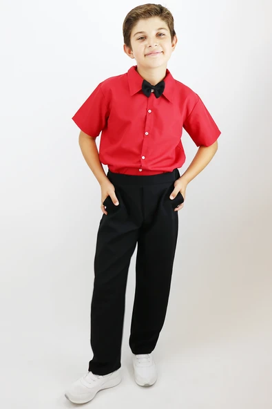 Erkek Çocuk Santino Papyonlu Alt Üst Takım 23 Nisan 29 Ekim 10 Kasım 19 Mayıs Gösteri Kıyafeti - Resim 6