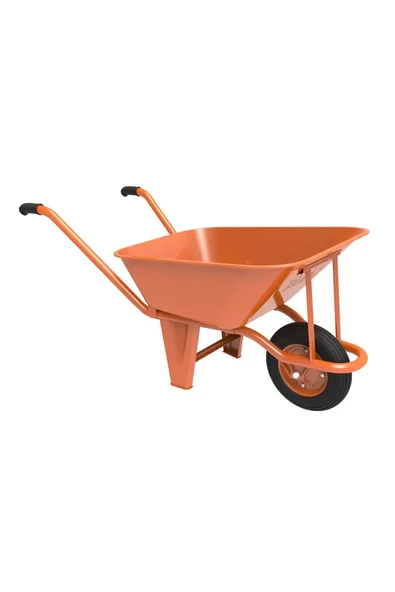 El Arabası Turuncu Dolgu Lastik 100 Lt - Resim 5