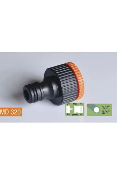 Medalyan Md320 Hortum Bağlantı 1/2 - 3/4 Musluk Adaptörü ürün görseli