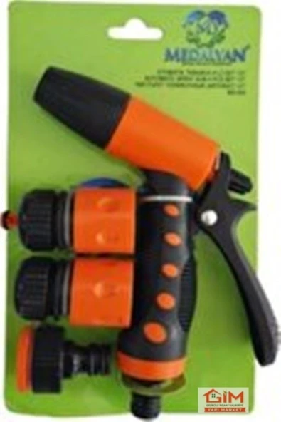 -medalyan Tetikli Bahçe Sulama Tabancası Takımı Ayarlı 4 Lü Set Md-605 ürün görseli