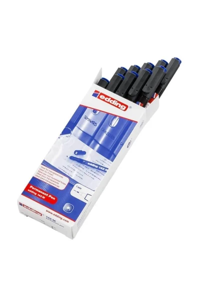 142 M Permanent Asetat Cd Kalemi 1 Mm Uçlu Mavi 10 Adet ürün görseli