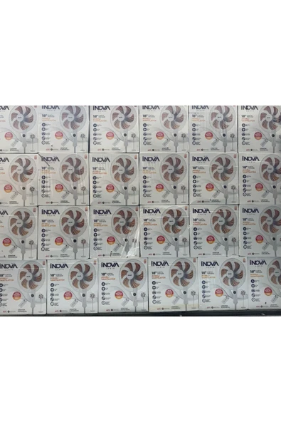 İnova Serin Uzaktan Kumandalı 18 Inç 45 Cm 90 Watt 6 Metal Pervane - Resim 3