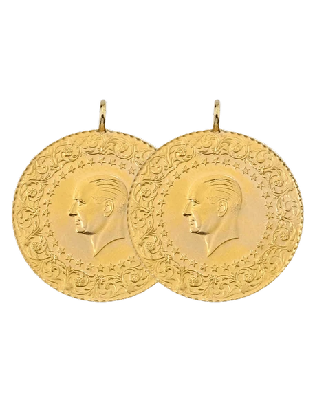 2 Adet Eski Tarihli Tam Altın