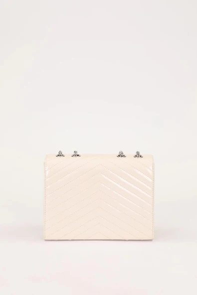 Levidor Krem Rugan Kadın Omuz Çantası 930076 - Resim 3