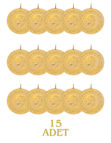 15 Adet Eski Tarihli Tam Altın - 2