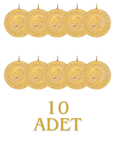 10 Adet Eski Tarihli Tam Altın - 2
