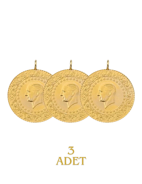 3 Adet Eski Tarihli Tam Altın - 2