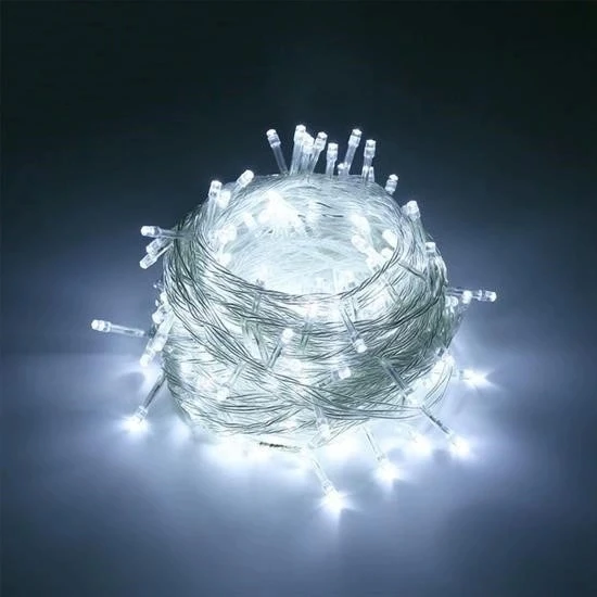 100 Ledli 8 Fonksiyonlu 10 Metre Led Aydınlatma Dekor ası (beyaz) - Resim 3