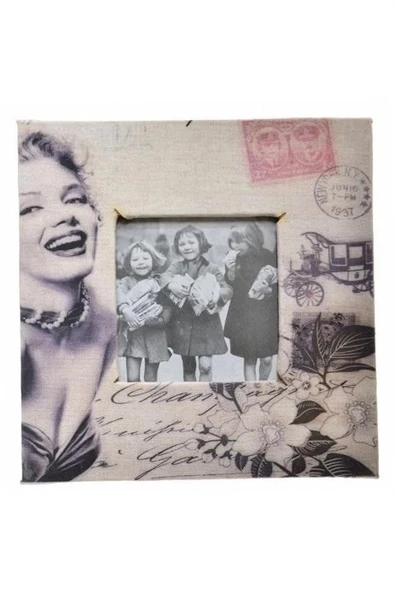 Marilyn Monroe Tasarım Ahşap Resim Fotoğraf Çerçevesi - Resim 3