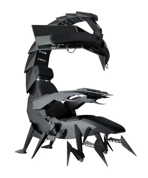 TWISTED MINDS SCORPION RGB ELEKTRİKLİ KARBON ÇELİK PROFESYONEL GAMING SIMULATOR - 4