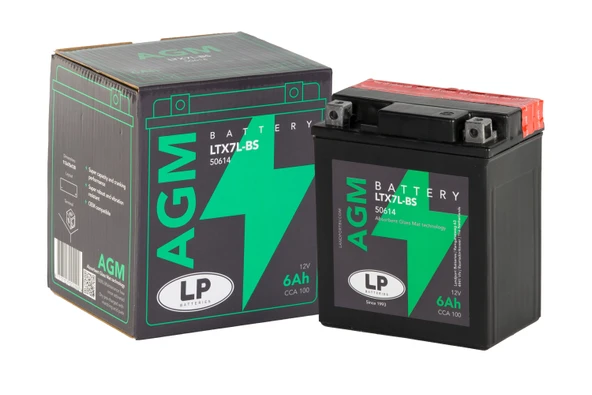 AGM AKÜ LTX7L-BS 6 A KG: 2,17 L:113 W:70 H:130 CCA: 100 YAMAHA YBR 250 250cc 2007-2011 ürün görseli