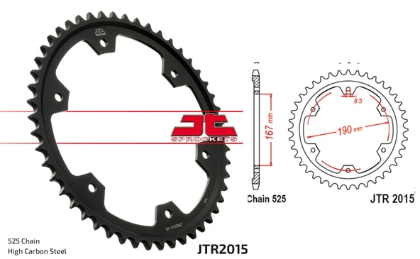 ARKA DİŞLİ TRIUMPH TIGER SPORT 850cc 2021-2025 ürün görseli