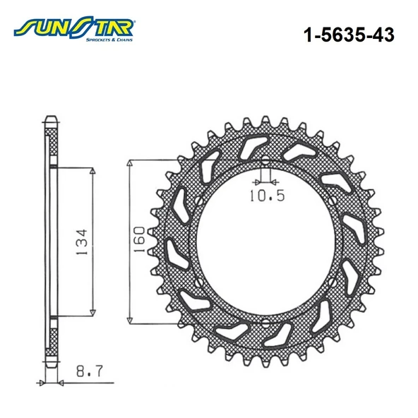 ARKA DİŞLİ HONDA CBR 954RR 954cc 2002-2003 - Resim 2