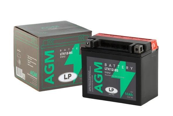 AGM AKÜ LTX12-BS 10 A KG: 3,58 L:150 W:87 H:130 CCA: 180 ZONTES 350 350cc 2023-2024 ürün görseli