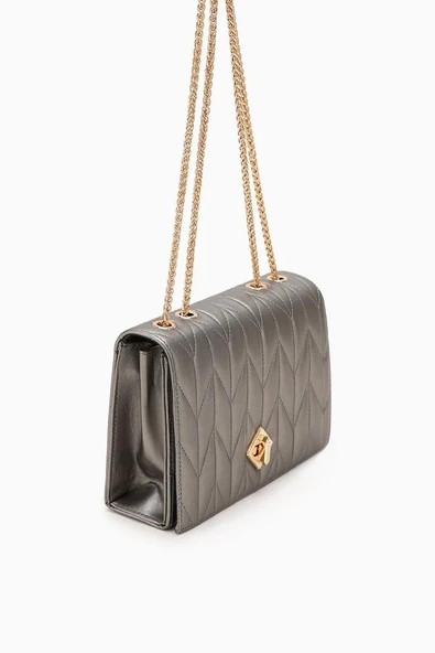 Levidor Platin Kadın Omuz Çantası 930075 - Resim 2