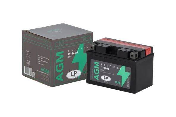 AGM AKÜ LT12A-BS 10 A KG: 3,29 L:150 W:88 H:105 CCA: 175 SYM WOLF 250cc 2013-2015 ürün görseli