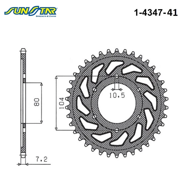 ARKA DİŞLİ KAWASAKI ZX-6R NINJA 600cc DİŞLİ SAYISI : +1 1998-2002 - Resim 2