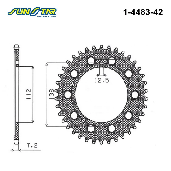 ARKA DİŞLİ YAMAHA YZF R1 M 1000cc DİŞLİ SAYISI : +1 2015-2022 - Resim 2