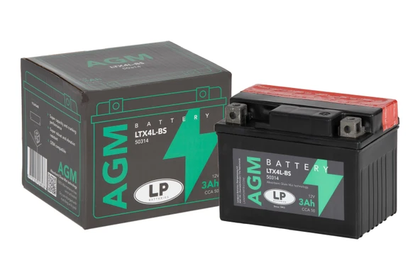 AGM AKÜ LTX4L-BS 3 A KG: 1,32 L:113 W:70 H:85 CCA: 40 YAMAHA XSR 125cc 2021-2024 ürün görseli