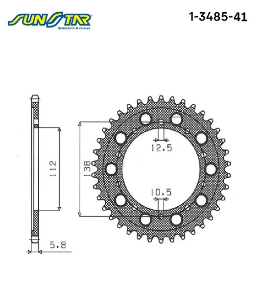 ARKA DİŞLİ HONDA NC X DCT 750cc DİŞLİ SAYISI : +2 2014-2025 - Resim 2