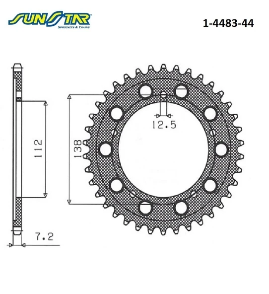 ARKA DİŞLİ HONDA CBR 650R 650cc DİŞLİ SAYISI : +2 2019-2022 - Resim 2
