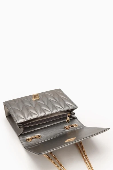 Levidor Platin Kadın Omuz Çantası 930075 - Resim 3