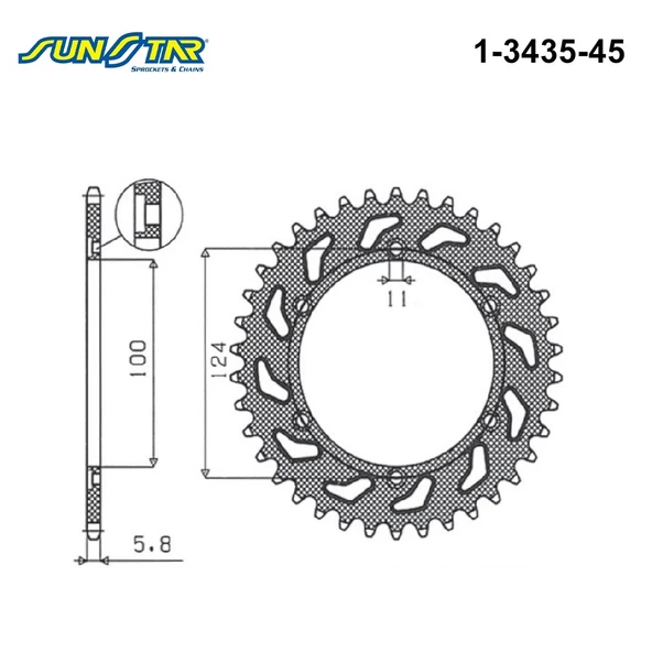 ARKA DİŞLİ DUCATI MONSTER 696cc 2008-2014 - Resim 2