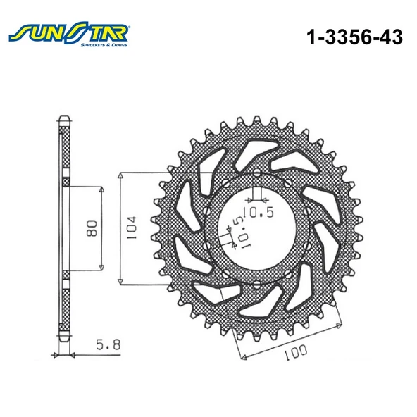 ARKA DİŞLİ KAWASAKI ZX-6R NINJA 636cc 2013-2024 - Resim 2