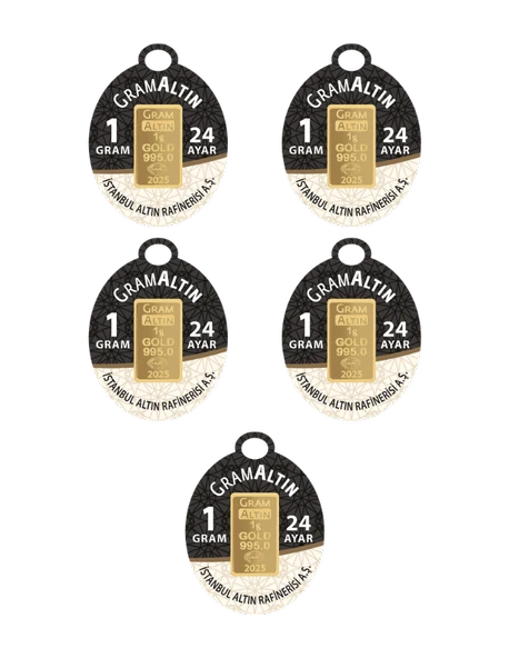 5 GRAM 24 AYAR İAR GRAMALTIN ( 1gr x 5 Adet ) - 1