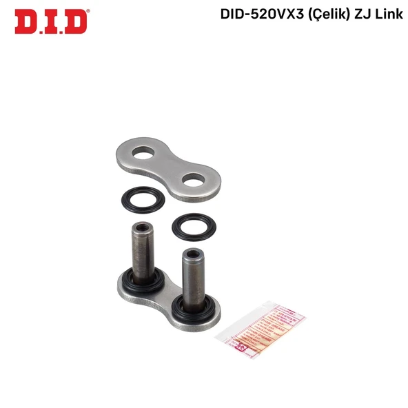 DID-520VX3 ÇELİK Z J BİRLEŞTİRİCİ BAKLA YAMAHA YZF R25 250cc 2015-2024 ürün görseli