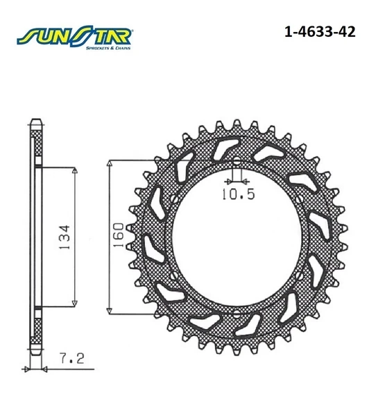 ARKA DİŞLİ HONDA NT 1100cc DİŞLİ SAYISI : +2 2022-2024 - Resim 2