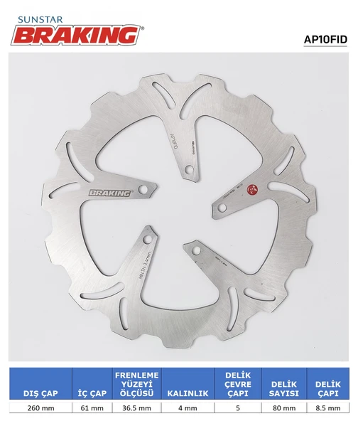 SCARABEO DALGALI ÖN FREN DİSKİ APRILIA SCARABEO IE 200cc 2002-2016 ürün görseli