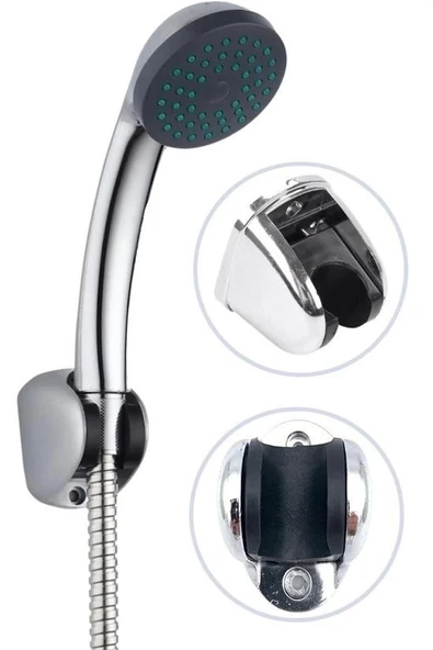 Plastik Duş Başlığı Fiskiyesi Hortumu Askısı Mafsal Tutacak - Resim 6