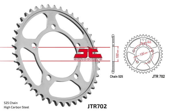 ARKA DİŞLİ APRILIA TUONO R FACTORY 1000cc DİŞLİ SAYISI : +1 2006-2011 ürün görseli