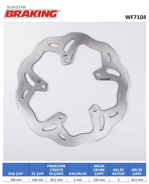 DALGALI ÖN FREN DİSKİ KAWASAKI Z300cc ÖN 2015-2018 ürün görseli