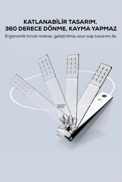 Müjgan 2 li Tırnak Makası Düz ve Yan Orta Boy - 3