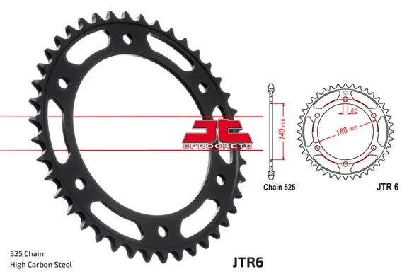 ARKA DİŞLİ BMW F 800 R 800cc ARKA DİŞLİ DELİĞİ 8.5 MM 2009-2018 ürün görseli