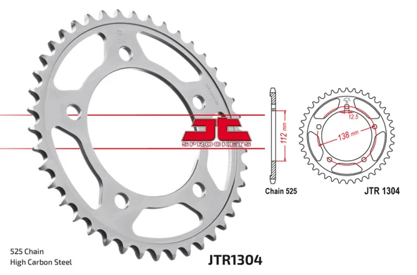 ARKA DİŞLİ JTR1304-38 ürün görseli