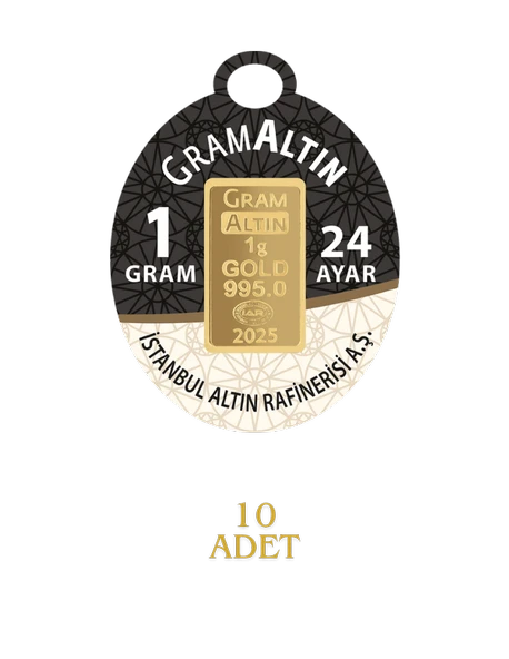10 GRAM 24 AYAR İAR GRAMALTIN ( 1gr x 10 Adet ) - 2