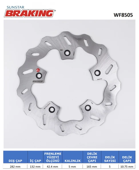 YAMAHA T-MAX DALGALI ARKA FREN DİSKİ ARKA 2020-2023 ürün görseli