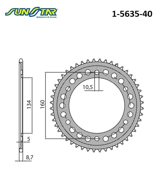 ARKA DİŞLİ HONDA CBR 929RR 929cc DİŞLİ SAYISI : -2 2000-2001 - Resim 2