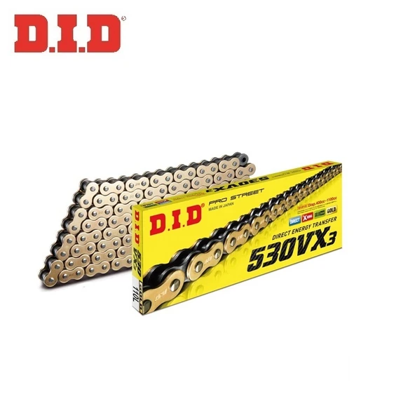 DID 530VX3 GOLD X-RİNG ZİNCİR-108 BAKLA YAMAHA YZF R THUNDERCAT 600cc 1996-2003 ürün görseli