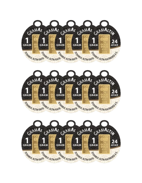 15 GRAM 24 AYAR İAR GRAMALTIN ( 1gr x 15 Adet )