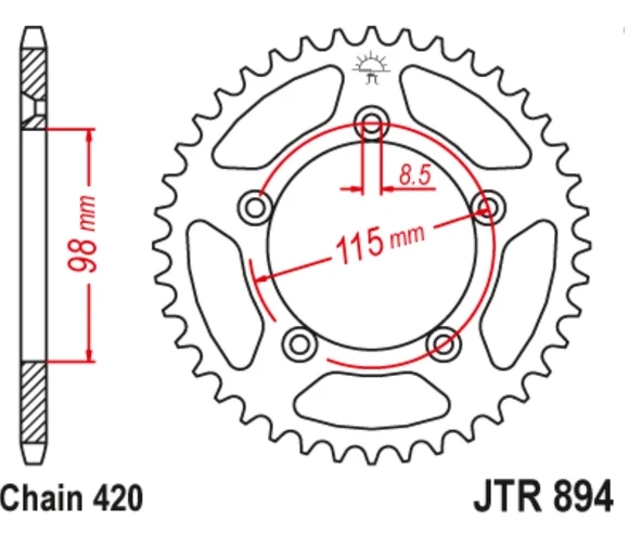 ARKA DİŞLİ JTR894-46 ürün görseli