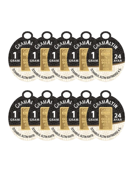 10 GRAM 24 AYAR İAR GRAMALTIN ( 1gr x 10 Adet )